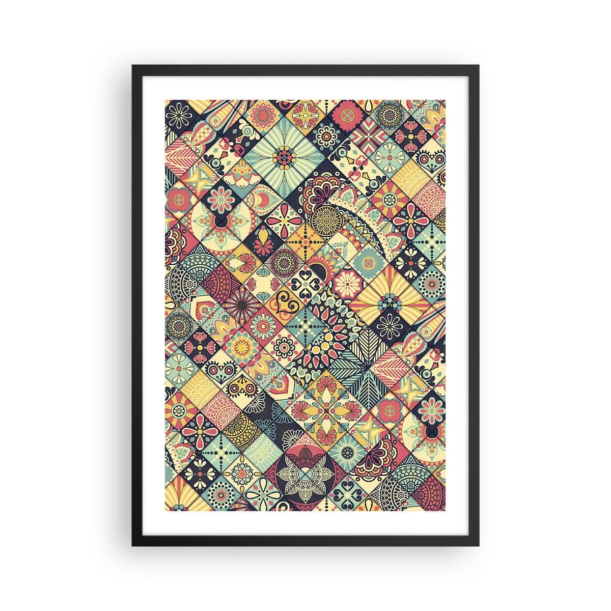 Poster in cornice nera - L'atmosfera del Marocco - 50x70 cm