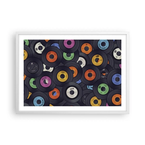 Poster in cornice bianca - I colori della classicità - 70x50 cm