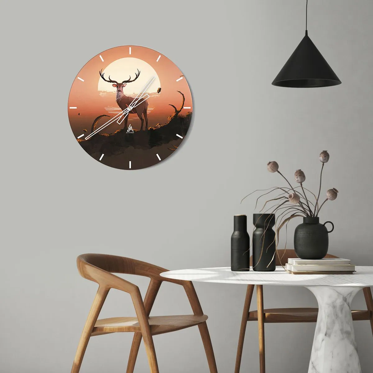 Orologio da parete - Orologio in Vetro - Questa notte è diversa dalle altre - 40x40 cm