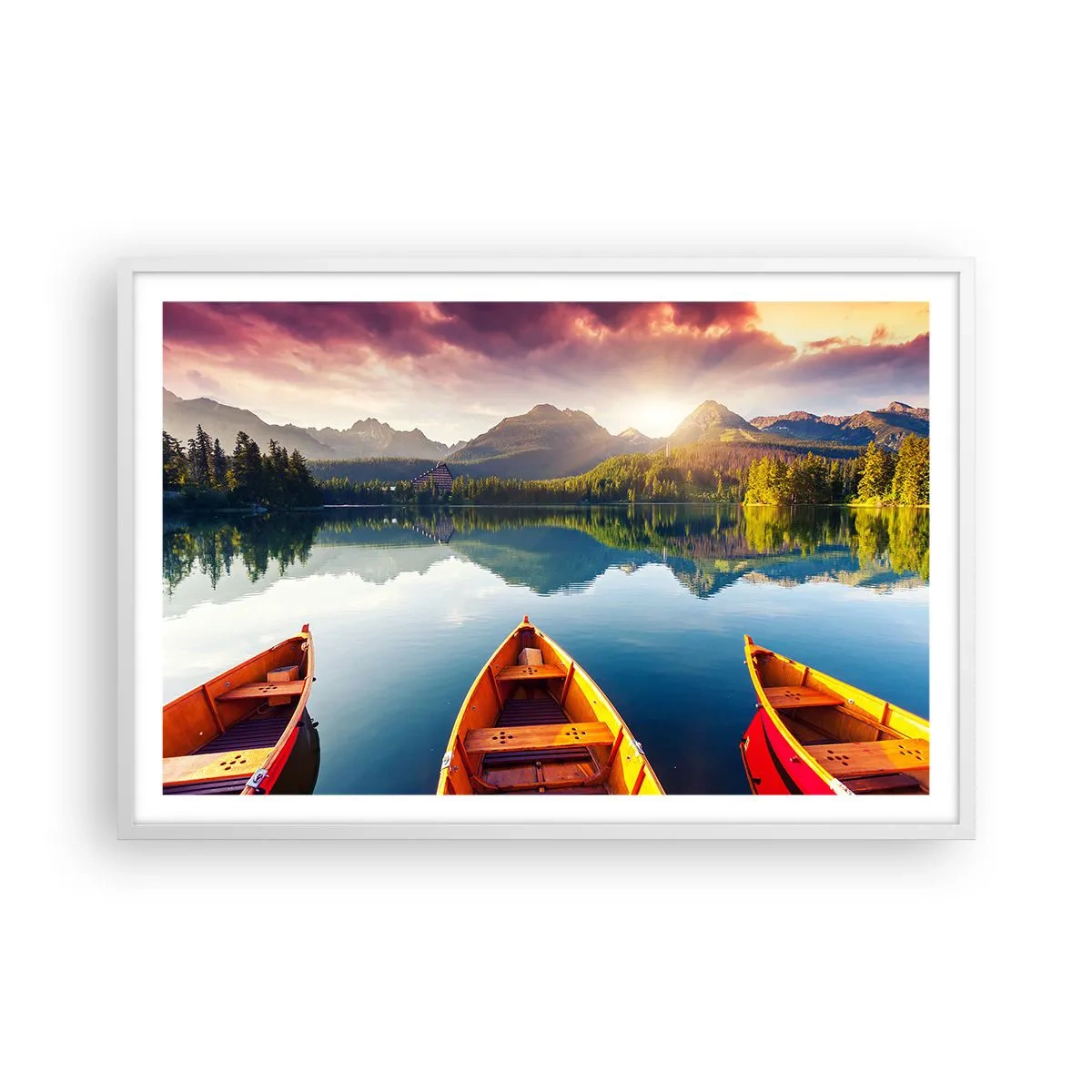 Poster in cornice bianca - Niente contro natura - 91x61 cm