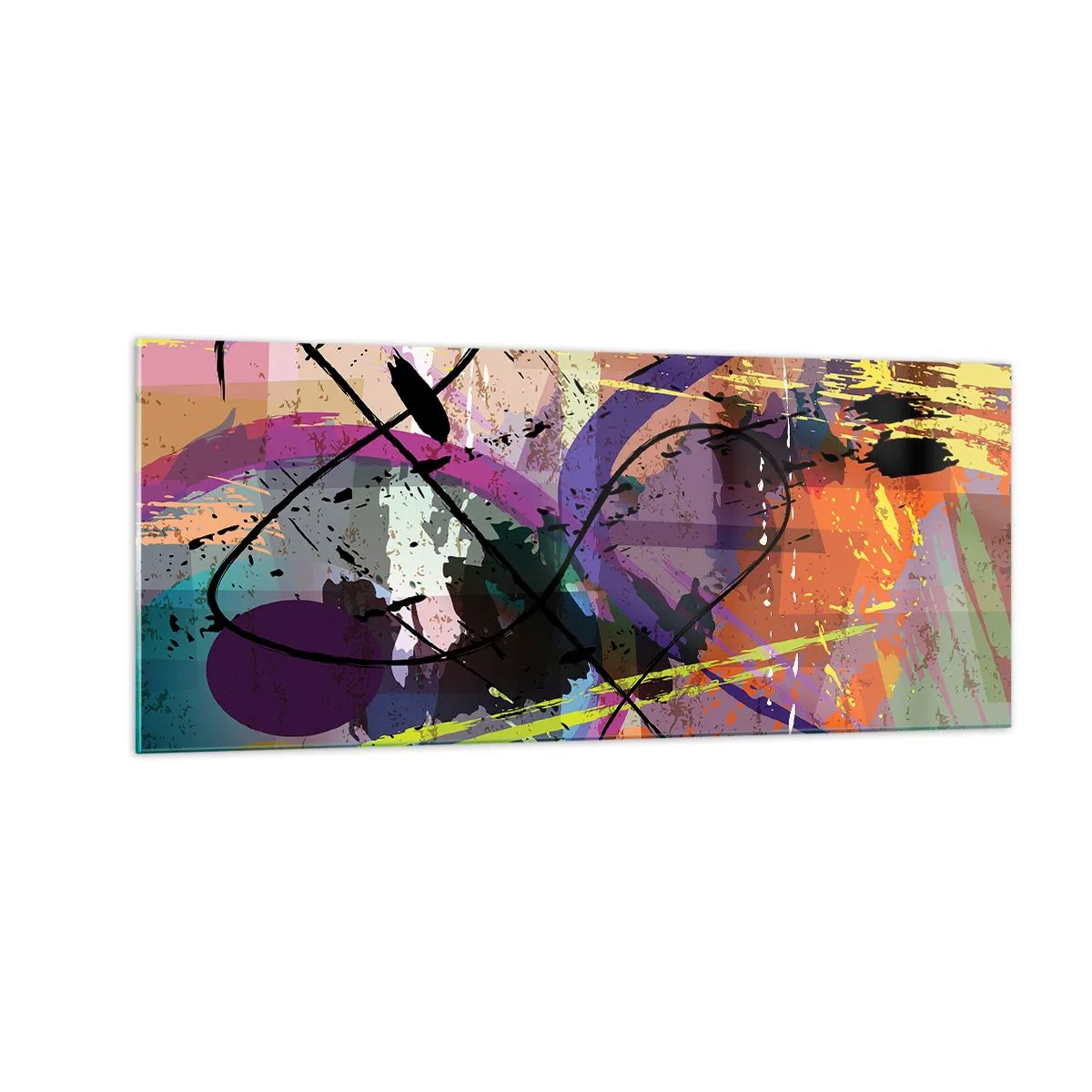 Quadro su vetro - Per la via diritta o tortuosa - 100x40 cm