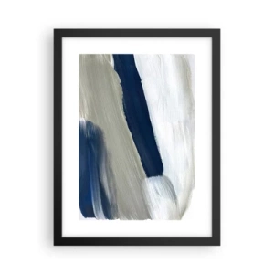 Poster in cornice nera - Incontro con il bianco - 30x40 cm