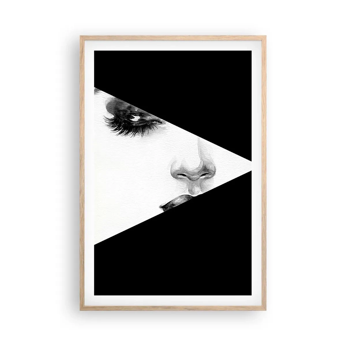 Poster in cornice rovere chiaro - Sempre da scoprire - 61x91 cm