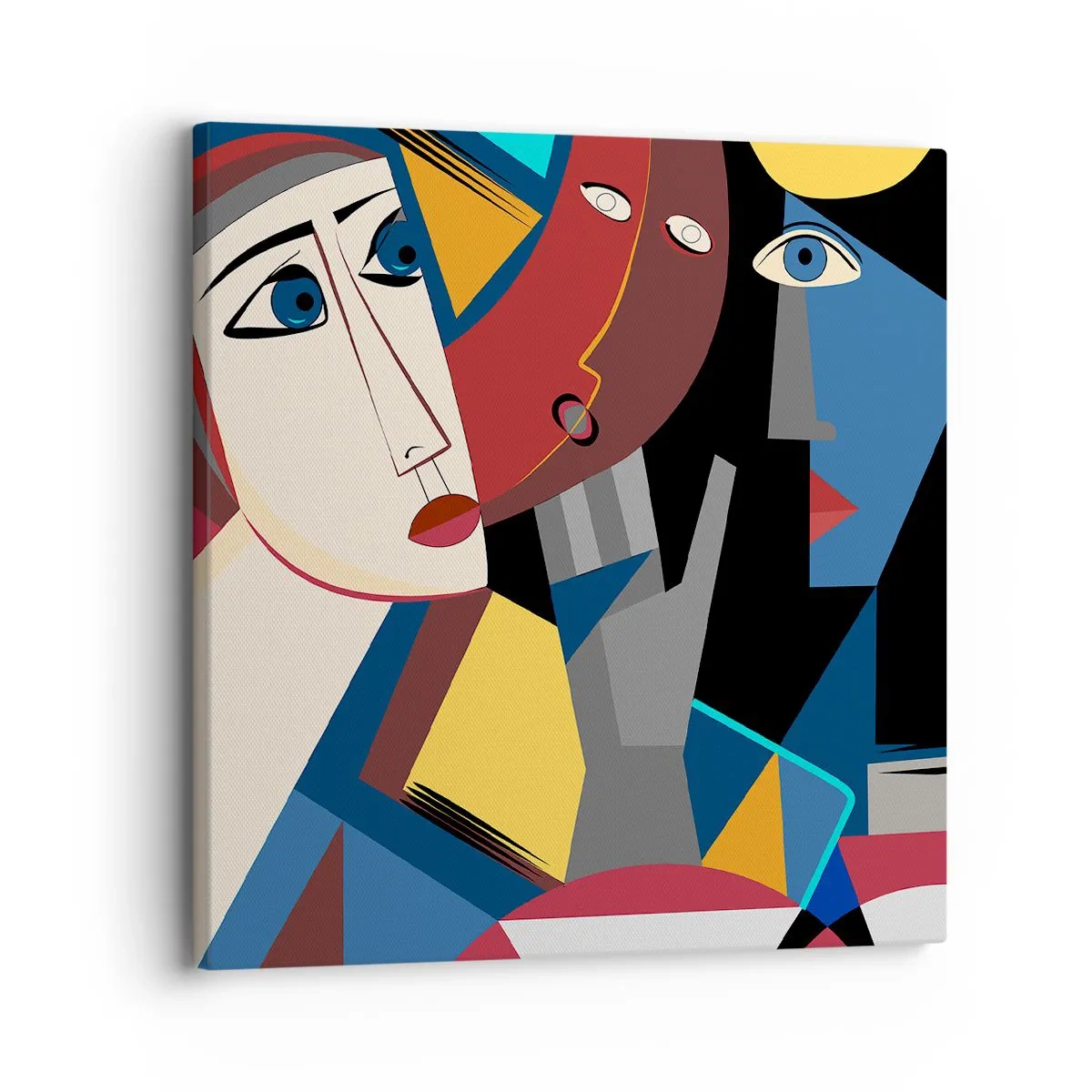 Quadro su tela - Stampe su Tela - Dialogo di cubisti - 30x30 cm