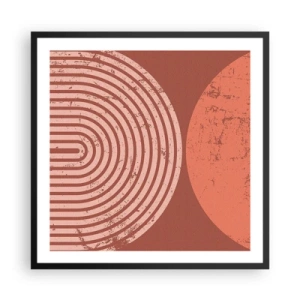 Poster in cornice nera - Rapporti stretti - 60x60 cm