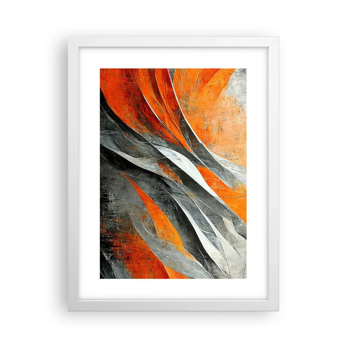 Poster in cornice bianca - Caldo e freddo - 30x40 cm