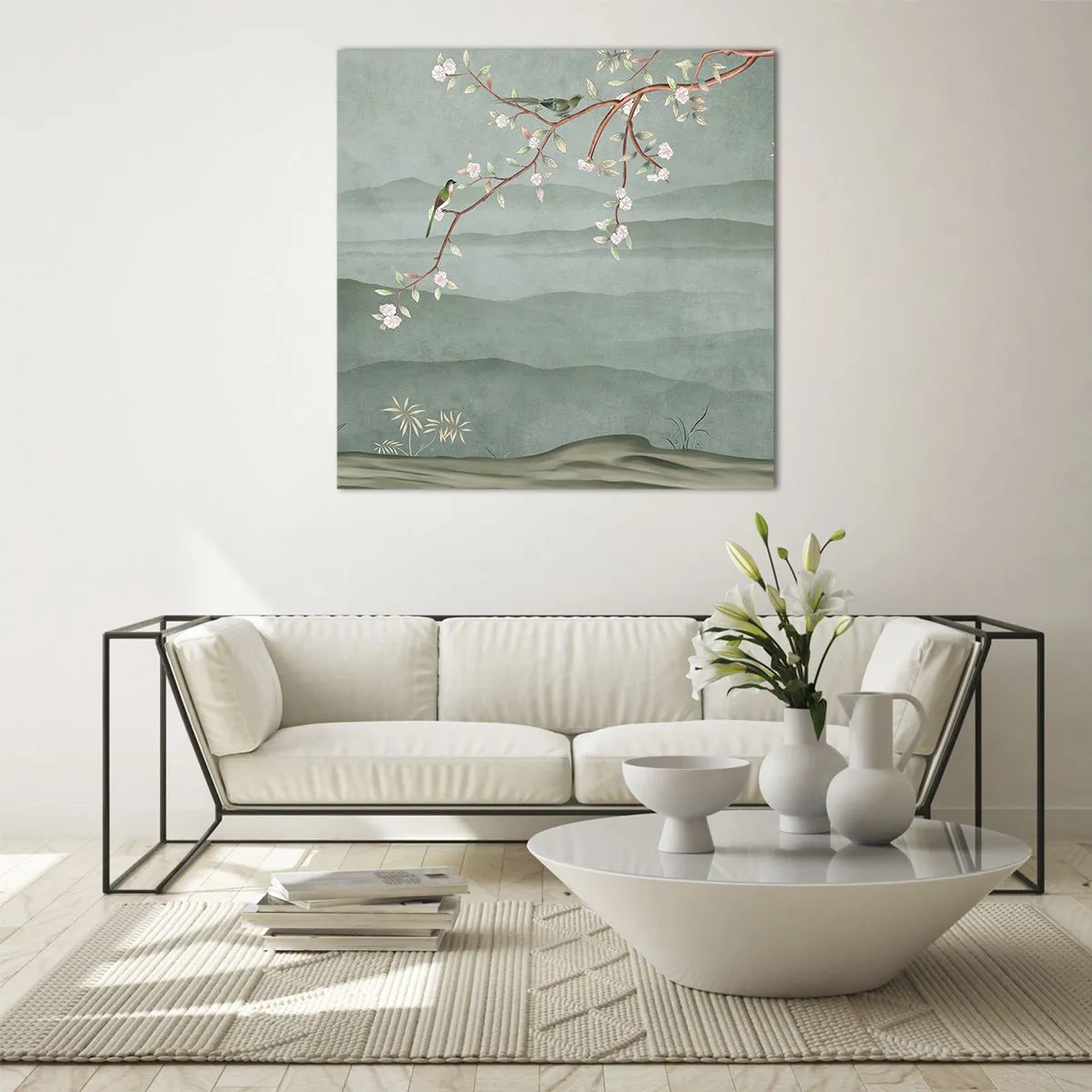 Quadro su vetro - Eccoti primavera - 70x70 cm