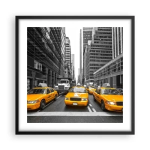 Poster in cornice nera - Siamo noi che coloriamo la città - 50x50 cm