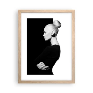 Poster in cornice rovere chiaro - Semplicemente donna - 30x40 cm