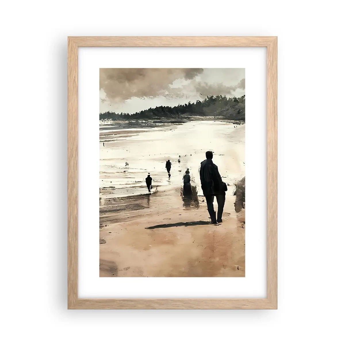 Poster in cornice rovere chiaro - Convocati - 30x40 cm