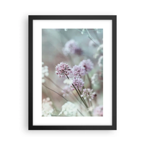 Poster in cornice nera - Le dolci filigrane delle erbe - 30x40 cm