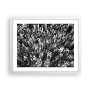 Poster in cornice bianca - Ancora più in alto - 50x40 cm