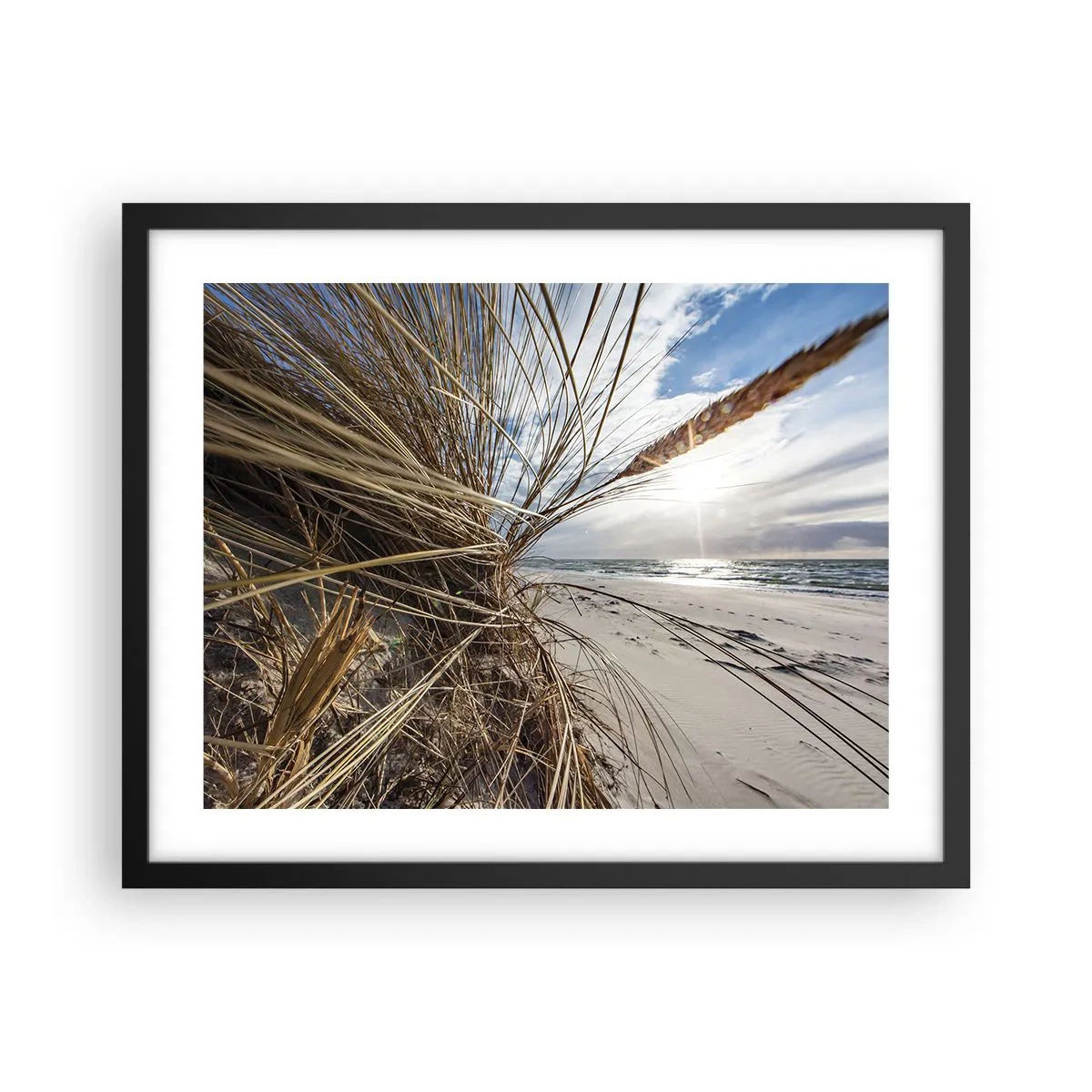 Poster in cornice nera - L'incontro degli elementi - 50x40 cm
