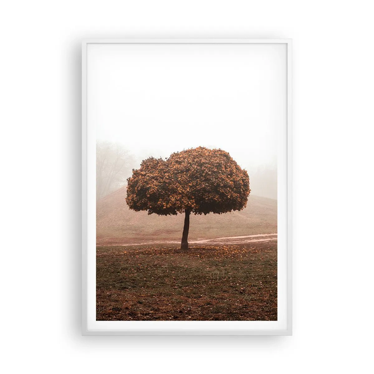 Poster in cornice bianca - Dopo un'estate laboriosa - 70x100 cm