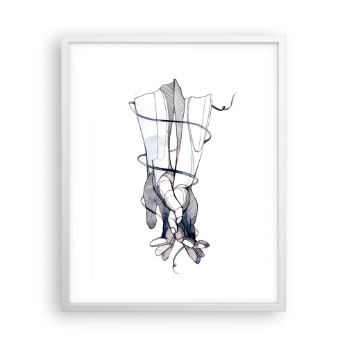 Poster in cornice bianca - Studio del tocco - 40x50 cm