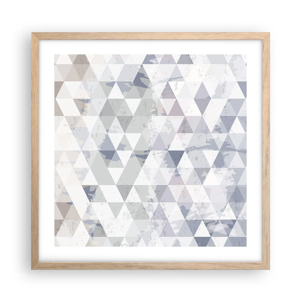 Poster in cornice rovere chiaro - Al ritmo di tre - 50x50 cm