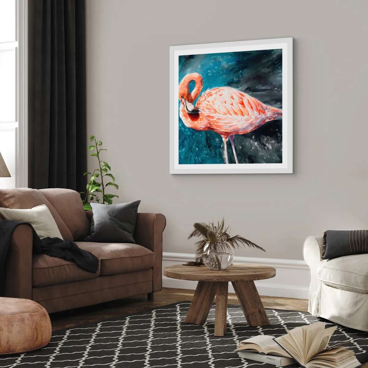 Poster in cornice bianca - Naturalmente decorativo  - 60x60 cm