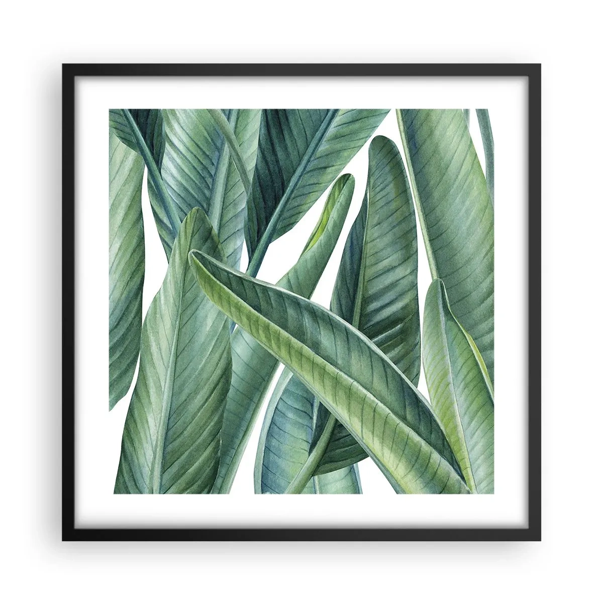 Poster in cornice nera - Il verde in sé - 50x50 cm