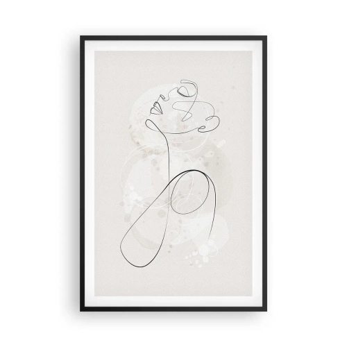 Poster in cornice nera - La spirale della bellezza - 61x91 cm