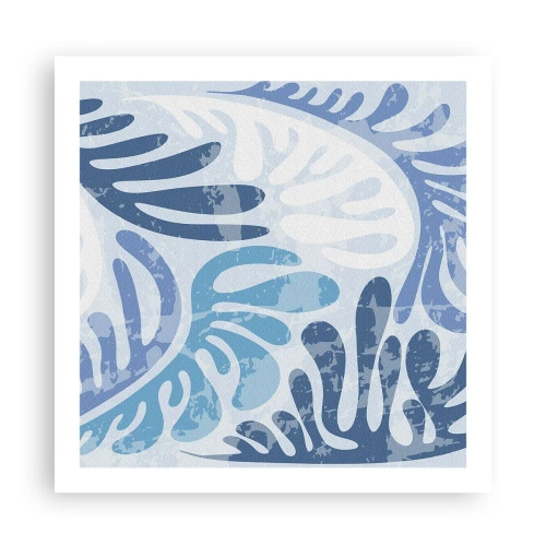 Poster - Felci blu - 60x60 cm