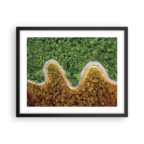 Poster in cornice nera - Confine e separazione - 50x40 cm