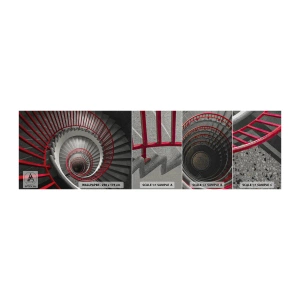 Campione di Fotomurale Premium Canvas - I giochi dell'architettura - Architettura, Scale, Industriale - 100x30 cm