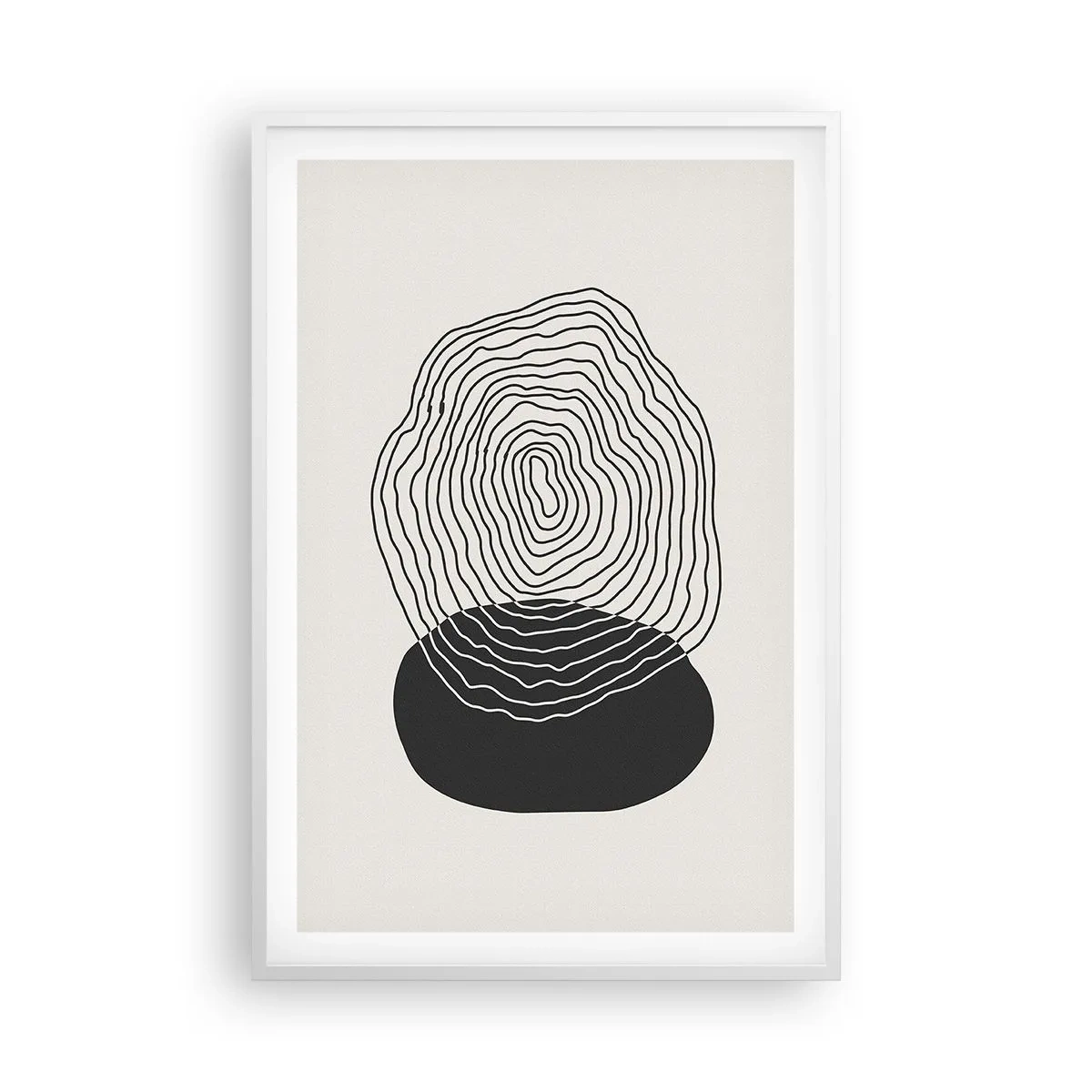 Poster in cornice bianca - Durata e vibrazione - 61x91 cm