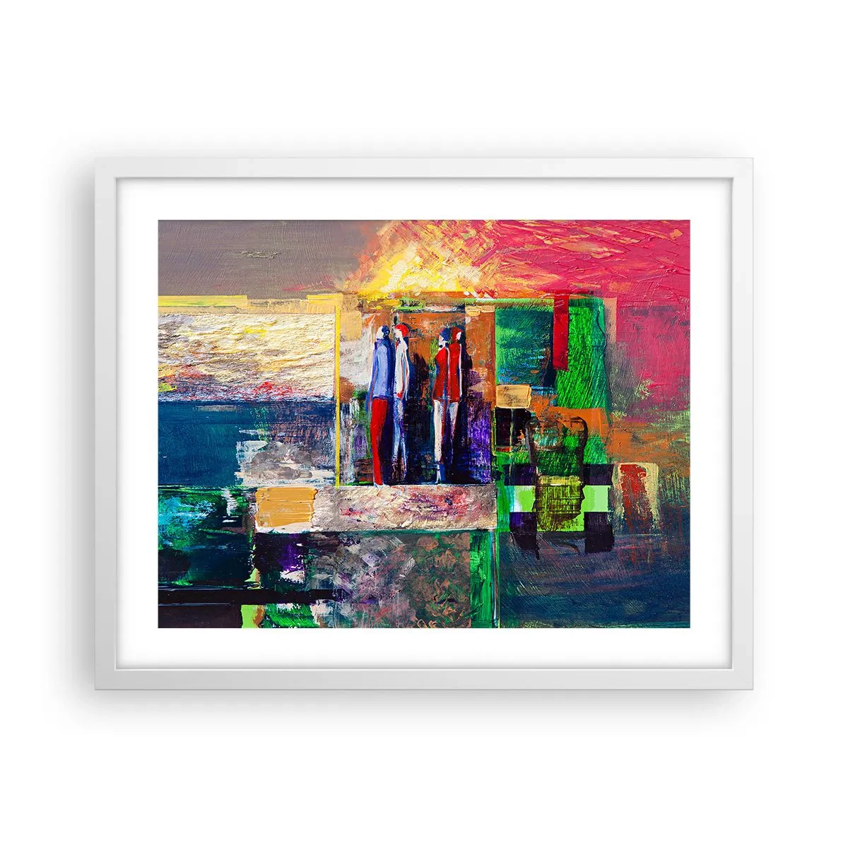 Poster in cornice bianca - Relazioni ed emozioni - 50x40 cm