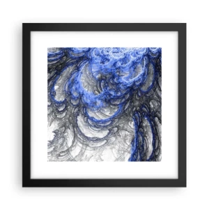 Poster in cornice nera - La nascita dell'onda - 30x30 cm
