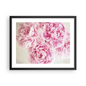 Poster in cornice nera - Nel fasto rosa - 50x40 cm