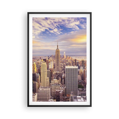 Poster in cornice nera - Toccando le nuvole - 61x91 cm