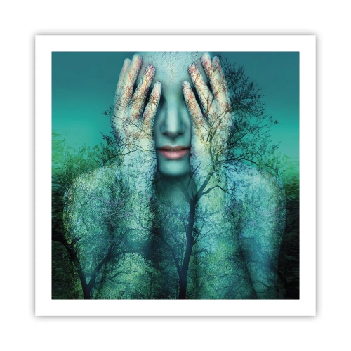 Poster - Immersa nel blu - 60x60 cm