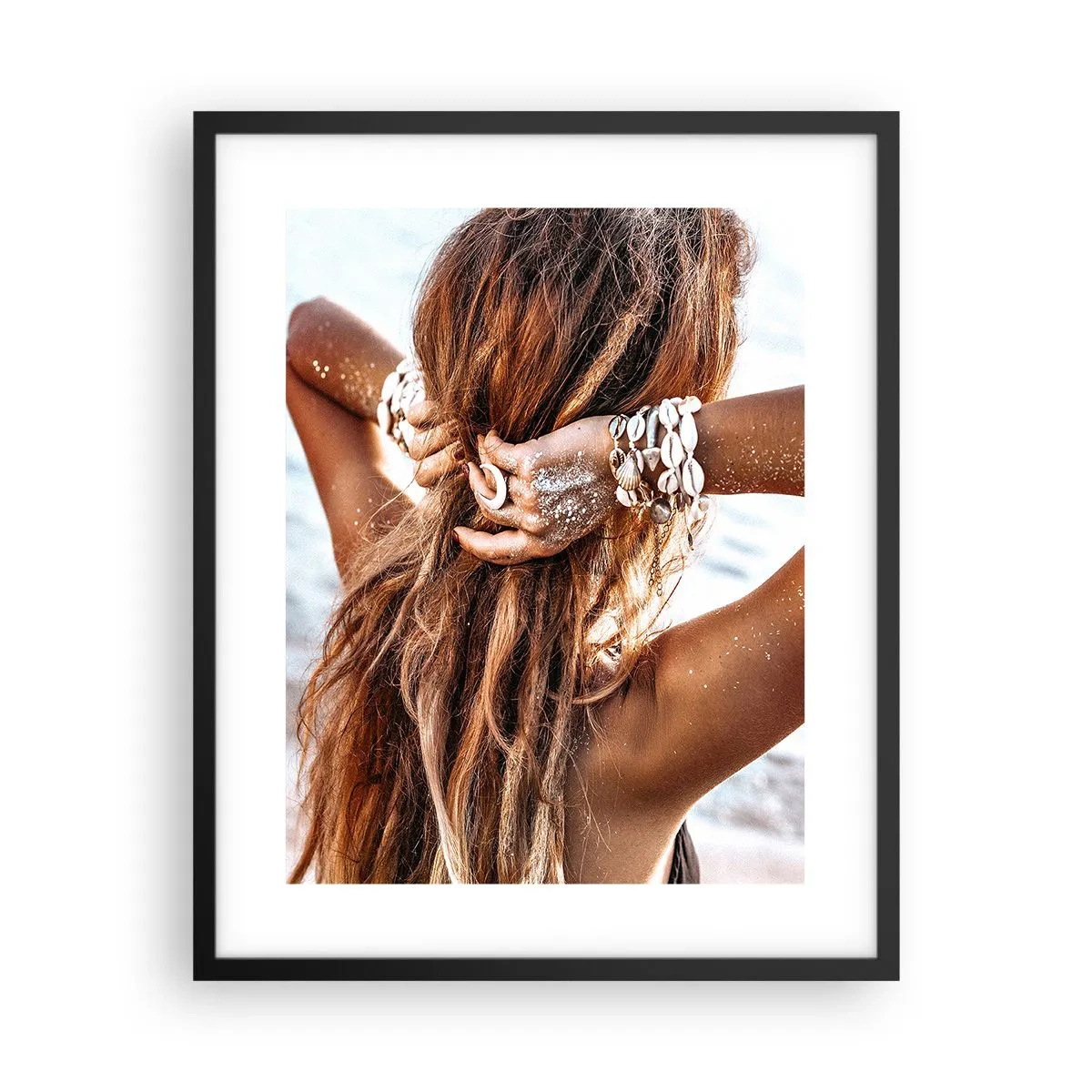 Poster in cornice nera - Sorella dell'acqua e del sole - 40x50 cm