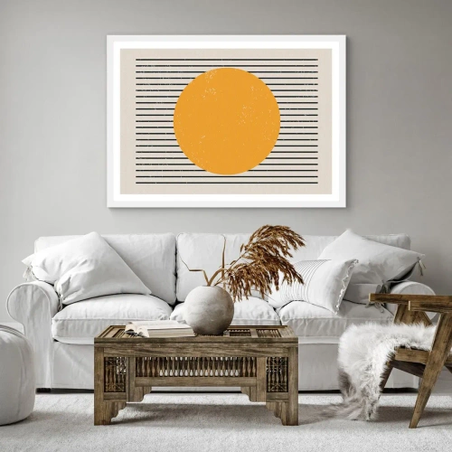 Poster in cornice bianca - La forza della semplicità - 50x40 cm