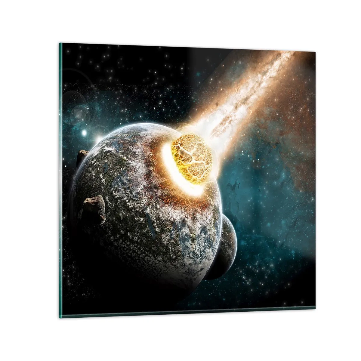 Quadro su vetro - Estinzione o nascita? - 50x50 cm