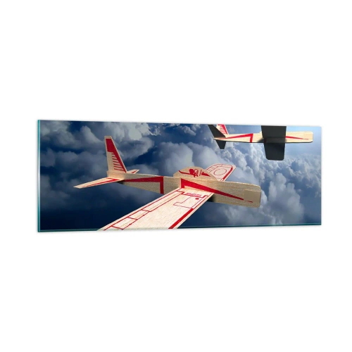 Quadro su vetro - Più in alto, più lontano - 90x30 cm