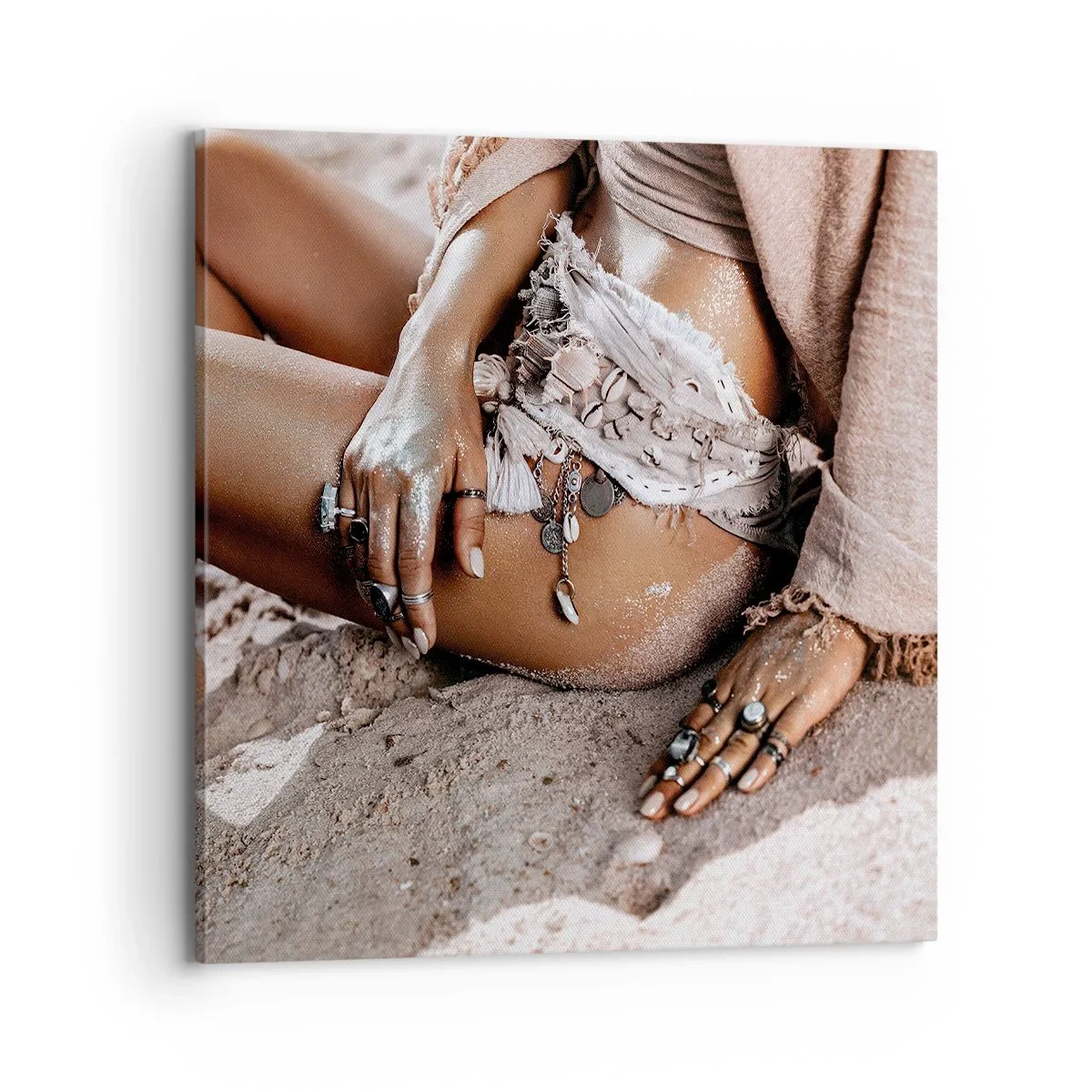 Quadro su tela - Stampe su Tela - Gettata dalle onde? - 70x70 cm