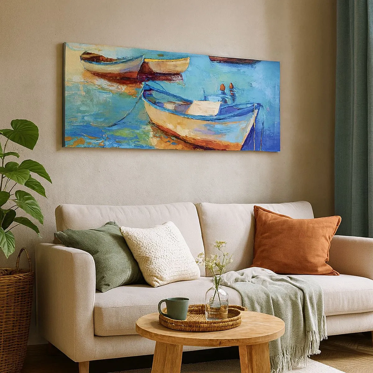 Quadro su tela - Stampe su Tela - Nella baia del sud - 100x40 cm