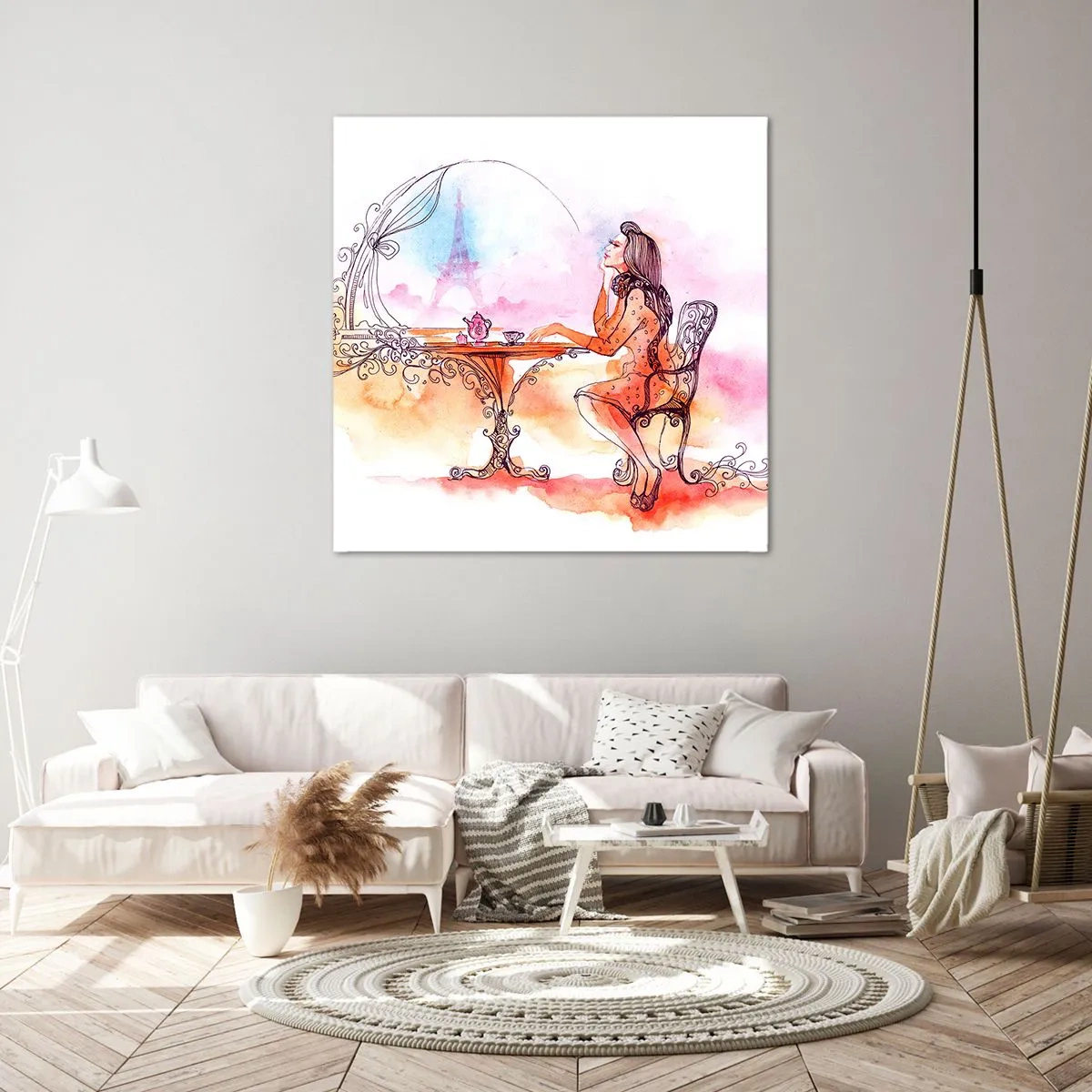 Quadro su tela - Stampe su Tela - Chic parigino - 30x30 cm