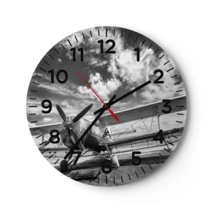 Orologio da parete - Orologio in Vetro - Non vedo l'ora! - 30x30 cm
