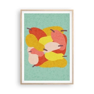 Poster in cornice rovere chiaro - Assaggia il sole estivo - 70x100 cm