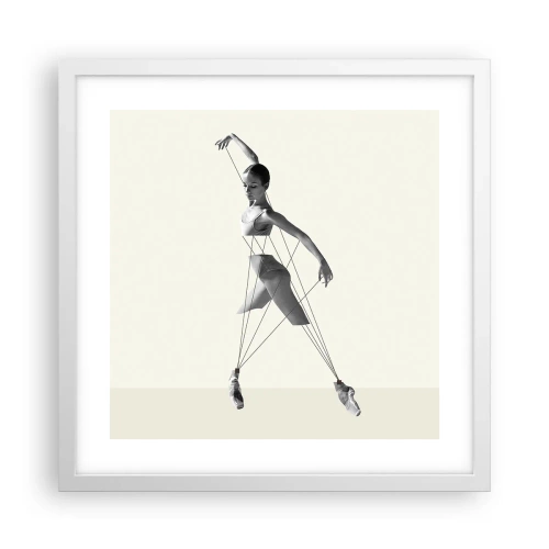 Poster in cornice bianca - Nel teatro del mondo - 40x40 cm
