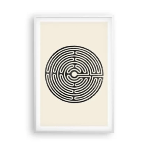 Poster in cornice bianca - Ordine misterioso - 61x91 cm