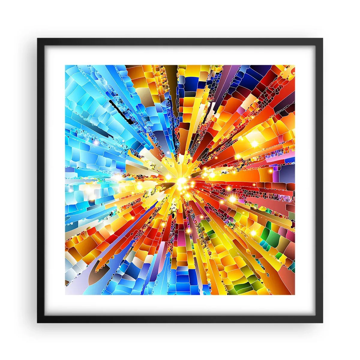 Poster in cornice nera - In medias res - 50x50 cm