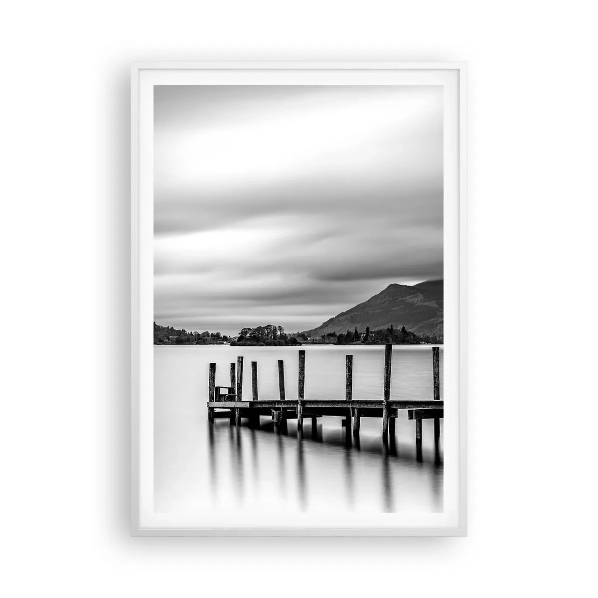 Poster in cornice bianca - Mitezza e forza - 70x100 cm