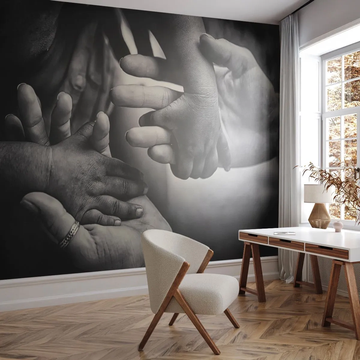 Fotomurali Autoadesivo Deluxe Sticker - Umanità - Mani, Persone, Amore - 400x280 cm