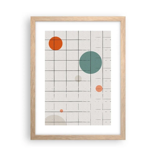 Poster in cornice rovere chiaro - Prigionieri. Noi o loro? - 30x40 cm