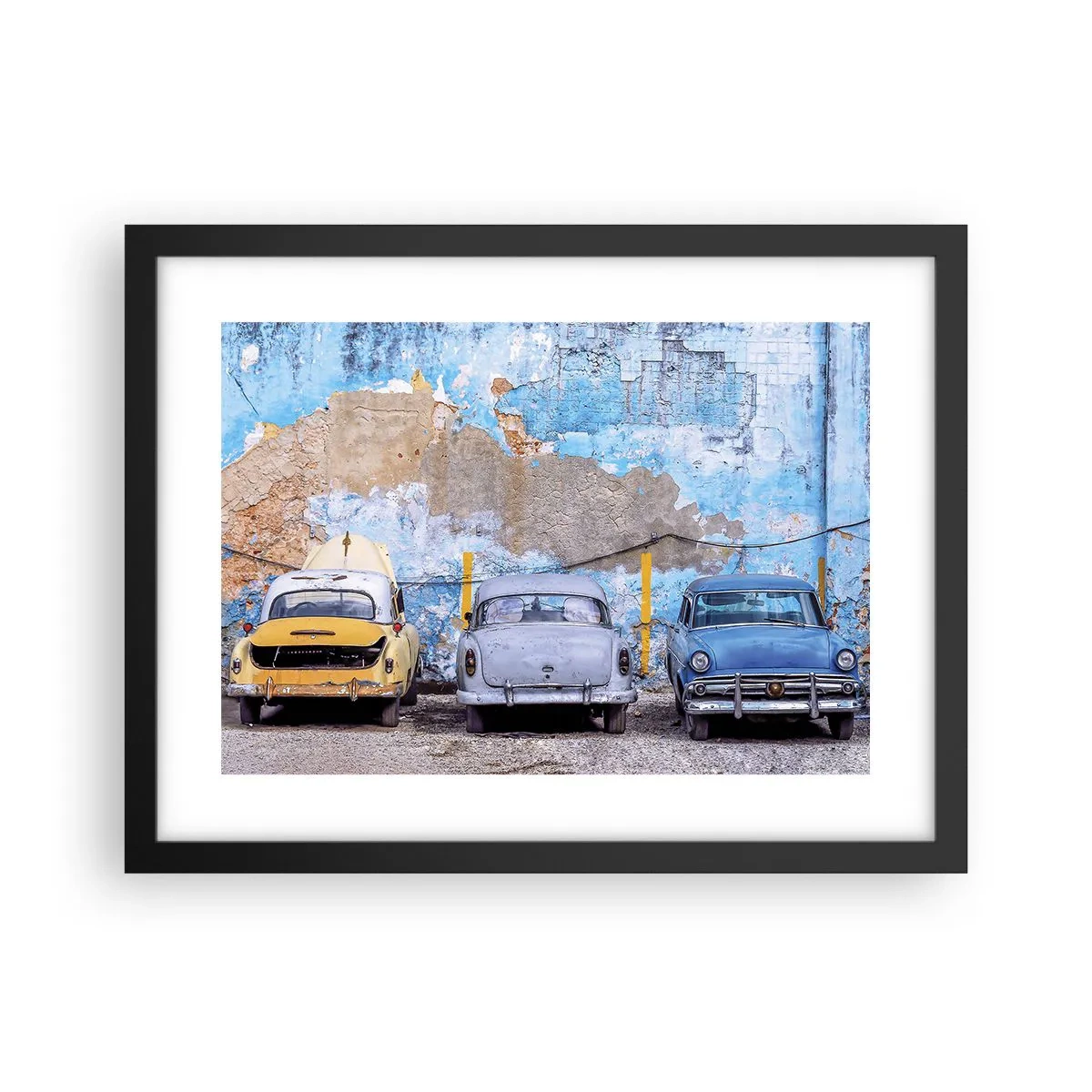 Poster in cornice nera - L'incontro dei veterani - 40x30 cm