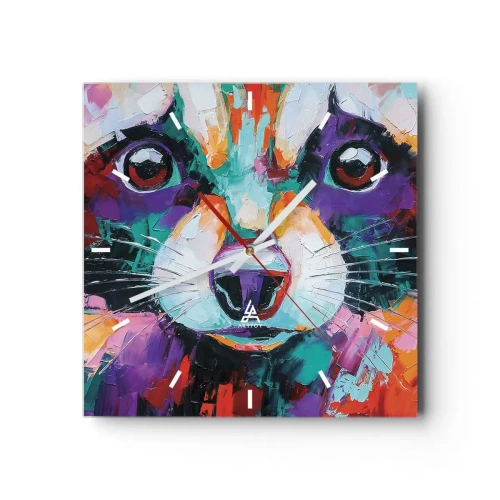 Orologio da parete - Orologio in Vetro - Solo buone emozioni - 40x40 cm