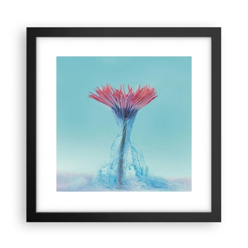 Poster in cornice nera - L'abbraccio che ravviva - 30x30 cm